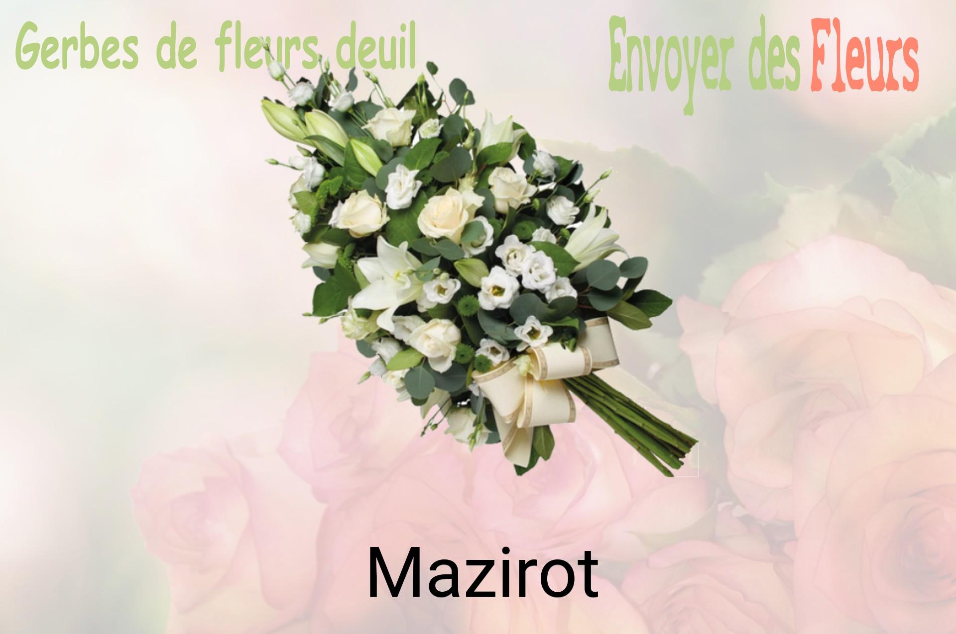 Gerbe de fleurs de deuil livrée à Mazirot